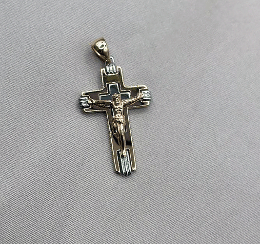 Cruciuliță din aur rozaliu
