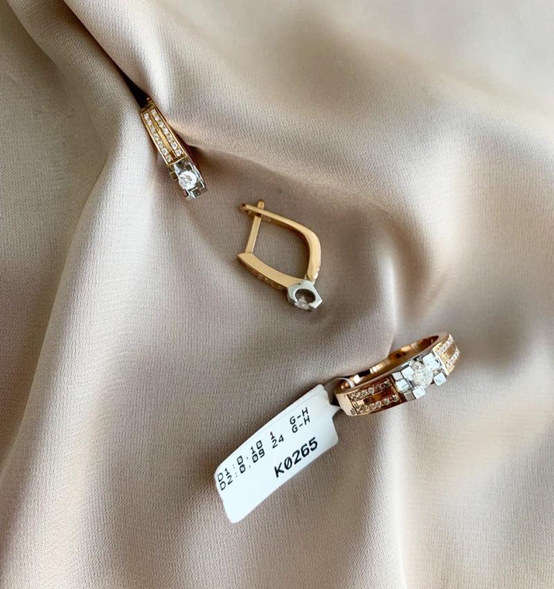 Rose gold set with a 0.48ct diamond