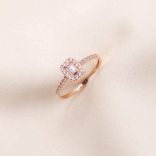 Rose gold engagement ring