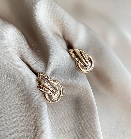 Rose gold earrings