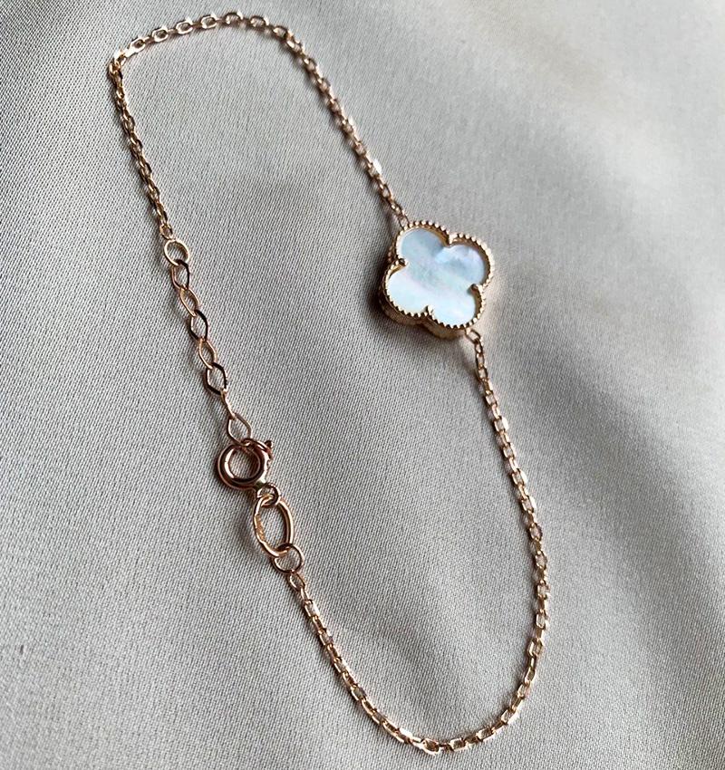 Brățară din aur roz cu sidef