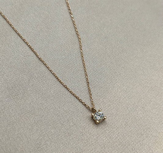 Colier din aur roz cu zirconiu