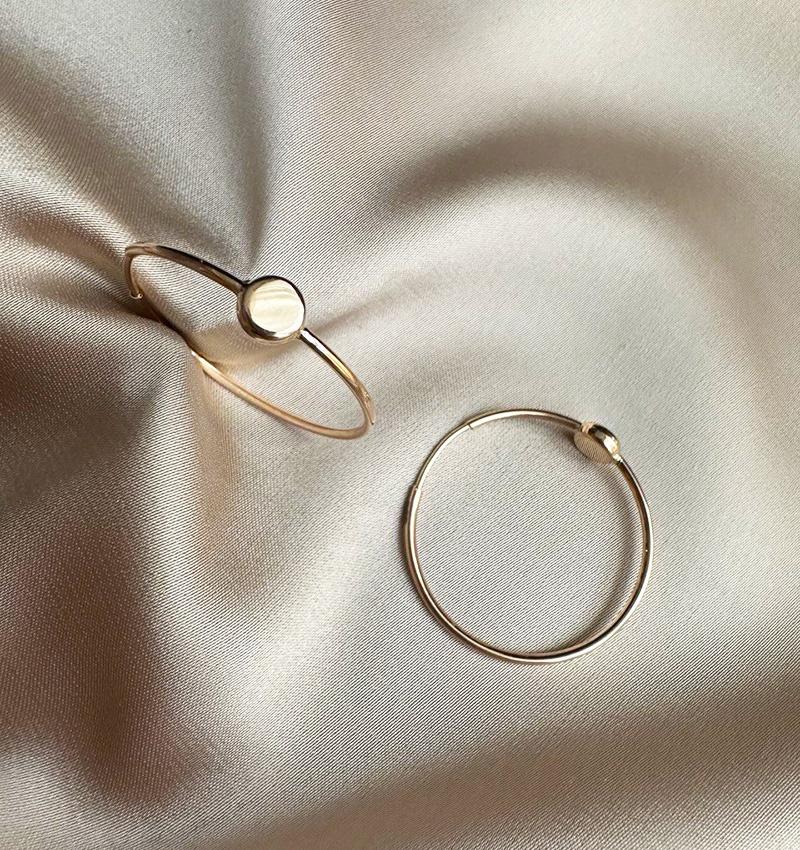 Серьги из розового золота