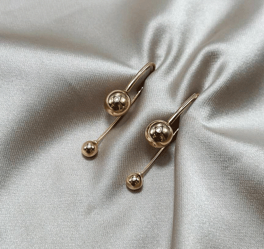 Rose gold earrings