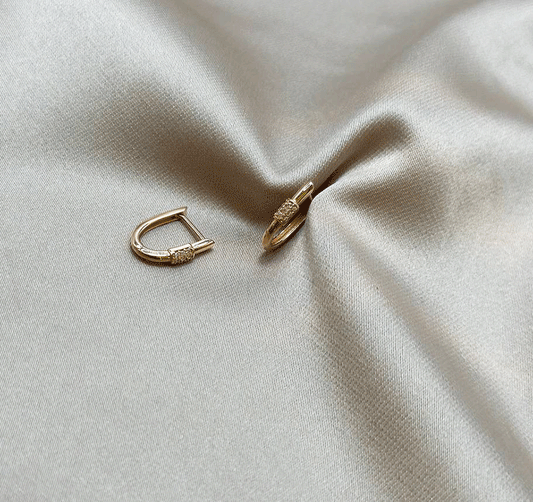 Серьги из розового золота