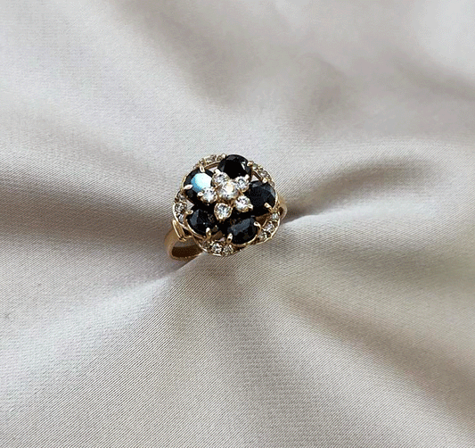 Inel din aur roz cu zirconiu