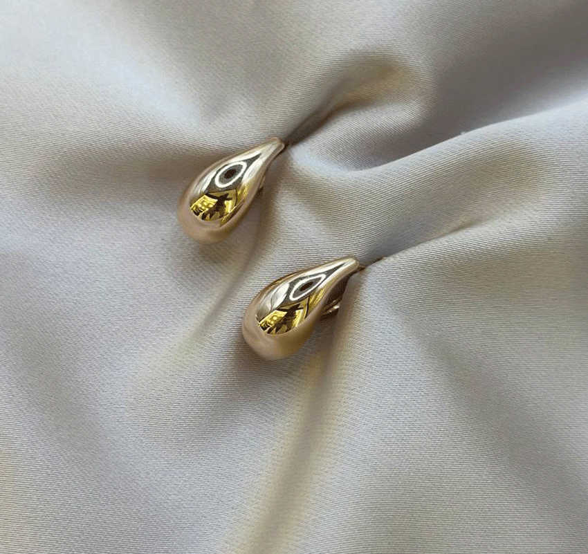 Серьги из розового золота