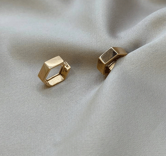 Серьги из розового золота