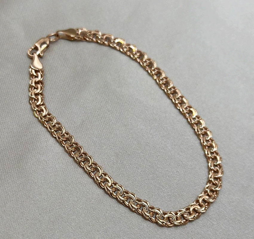 Браслет из розового золота