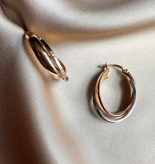 Серьги из розового золота