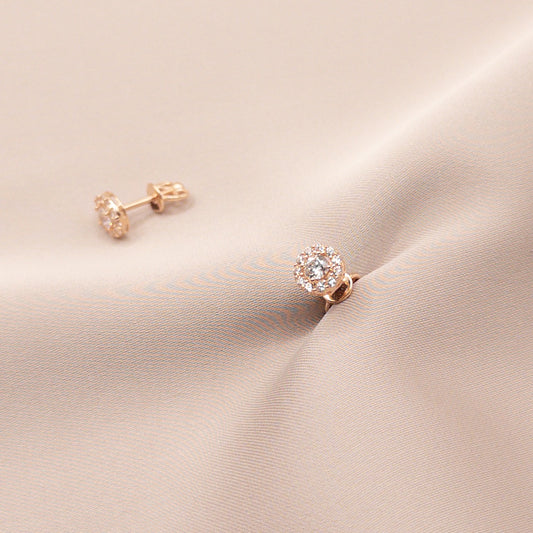 Серьги из розового золота