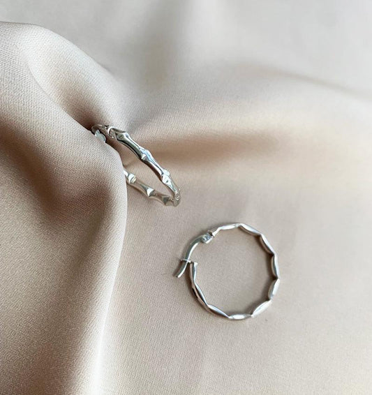 Серьги из белого золота