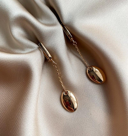 Серьги из розового золота