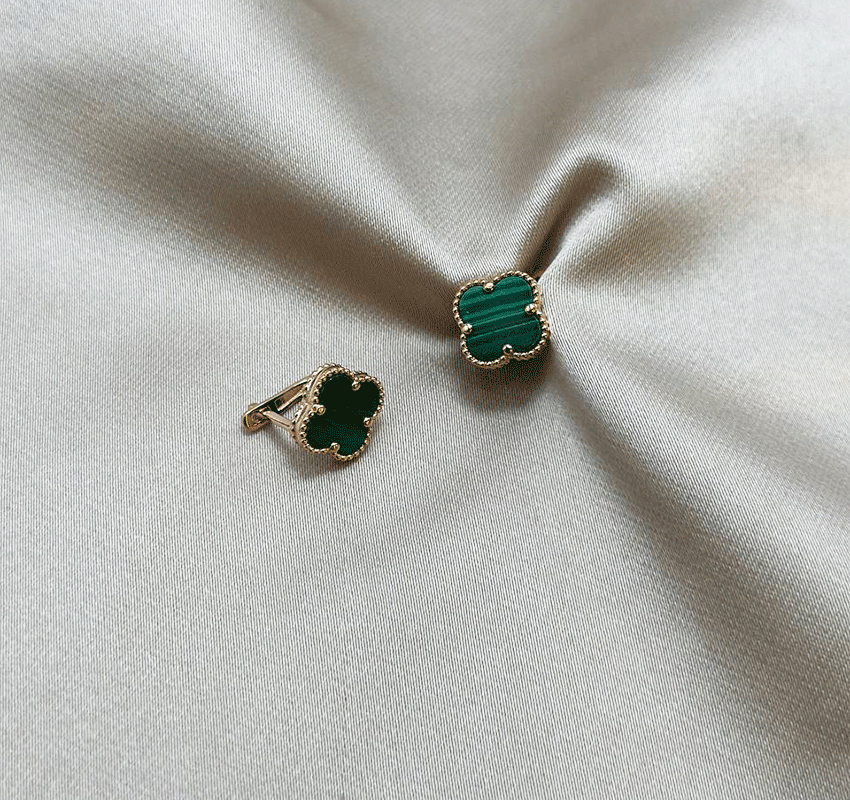 Серьги из розового золота