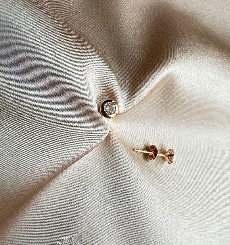 Серьги из розового золота