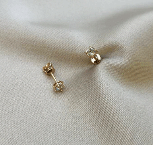 Серьги из розового золота