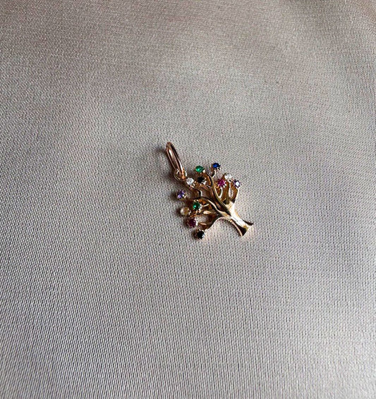 Rose gold pendant with zircon