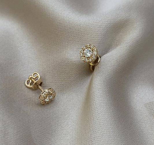 Серьги из розового золота