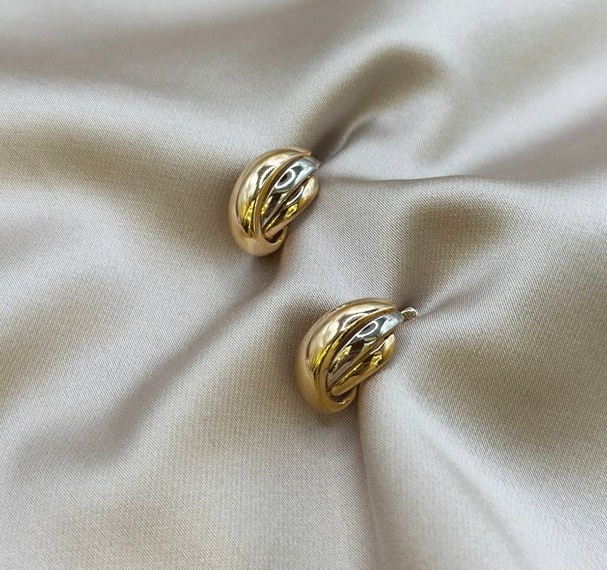 Серьги из розового золота