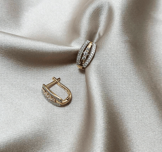 Серьги из белого золота