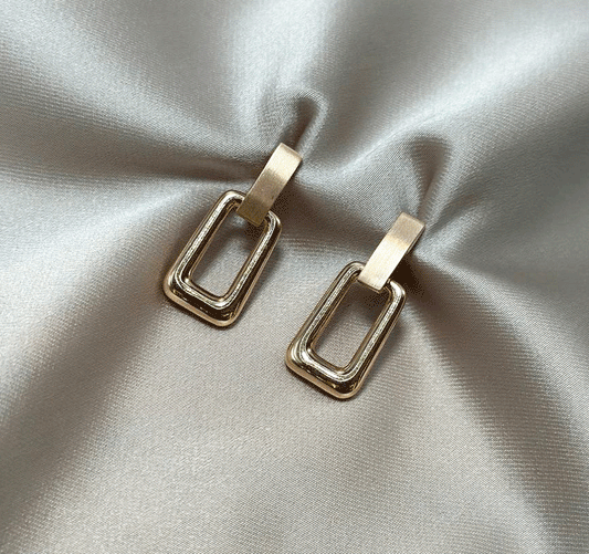 Rose gold earrings