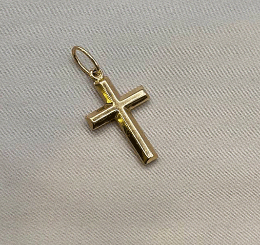 Крестик из розового золота