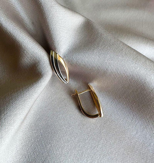 Серьги из розового золота