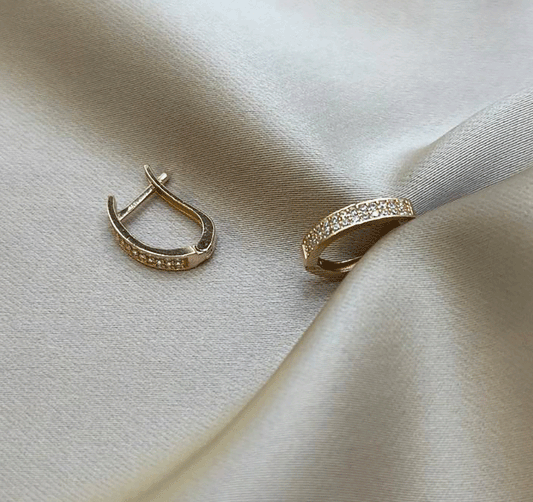 Серьги из розового золота