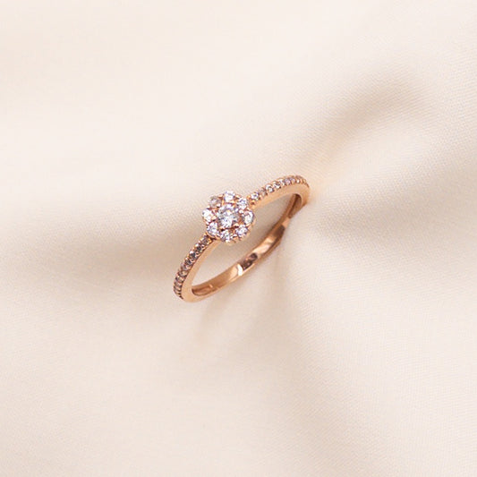Rose gold engagement ring