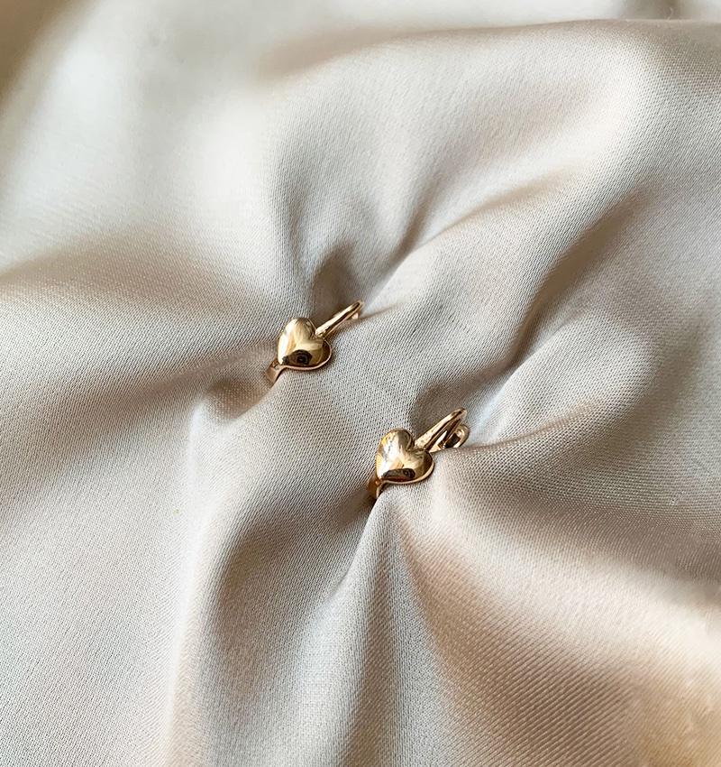 Rose gold earrings