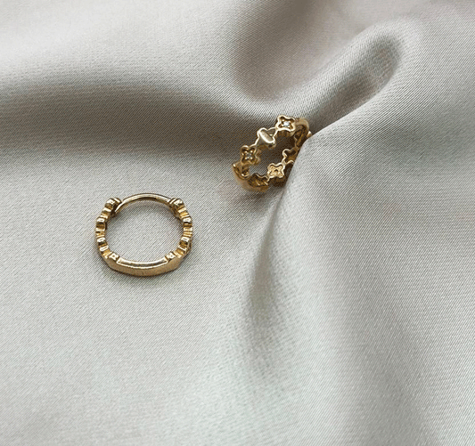 Серьги из розового золота