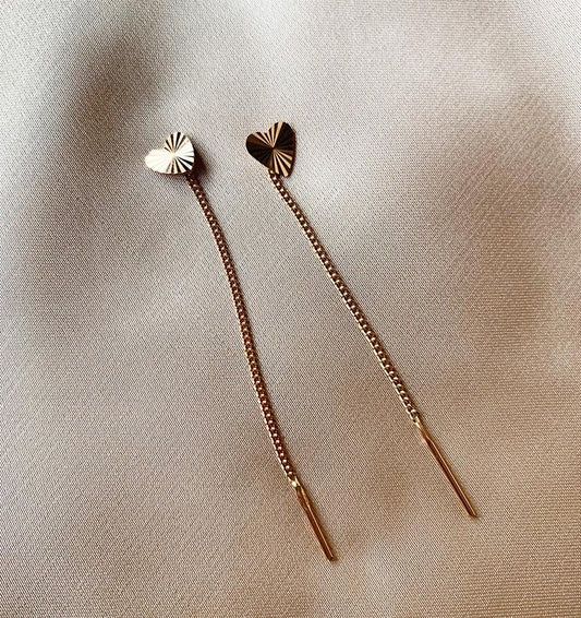 Серьги из розового золота