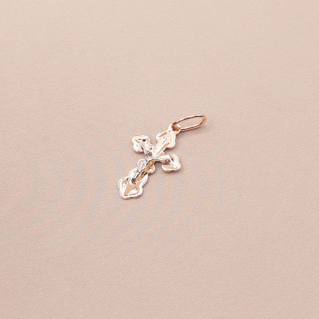 Rose gold cross pendant