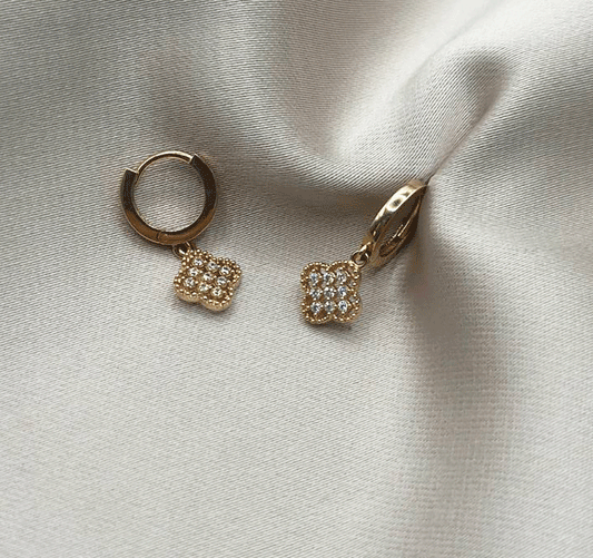 Rose gold earrings