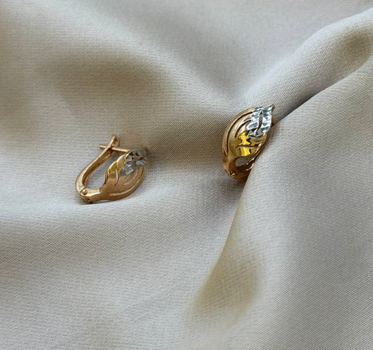 Серьги из розового золота