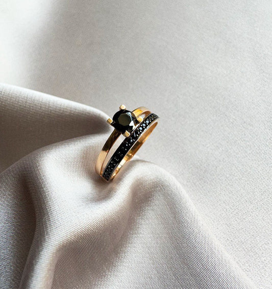 Помолвочное кольцо из розового золота