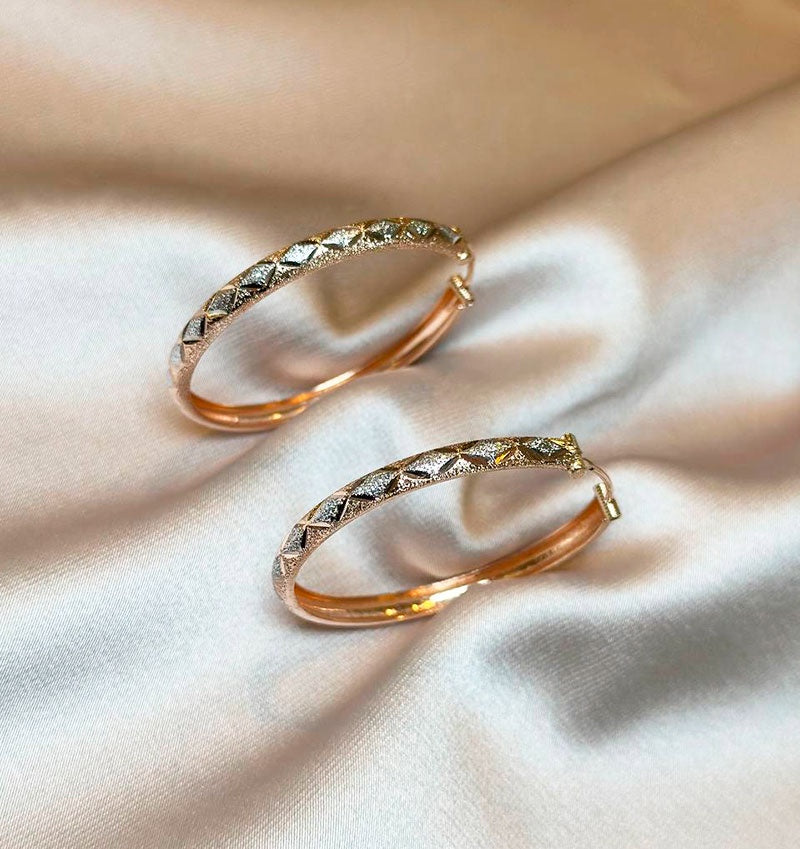 Серьги из розового золота