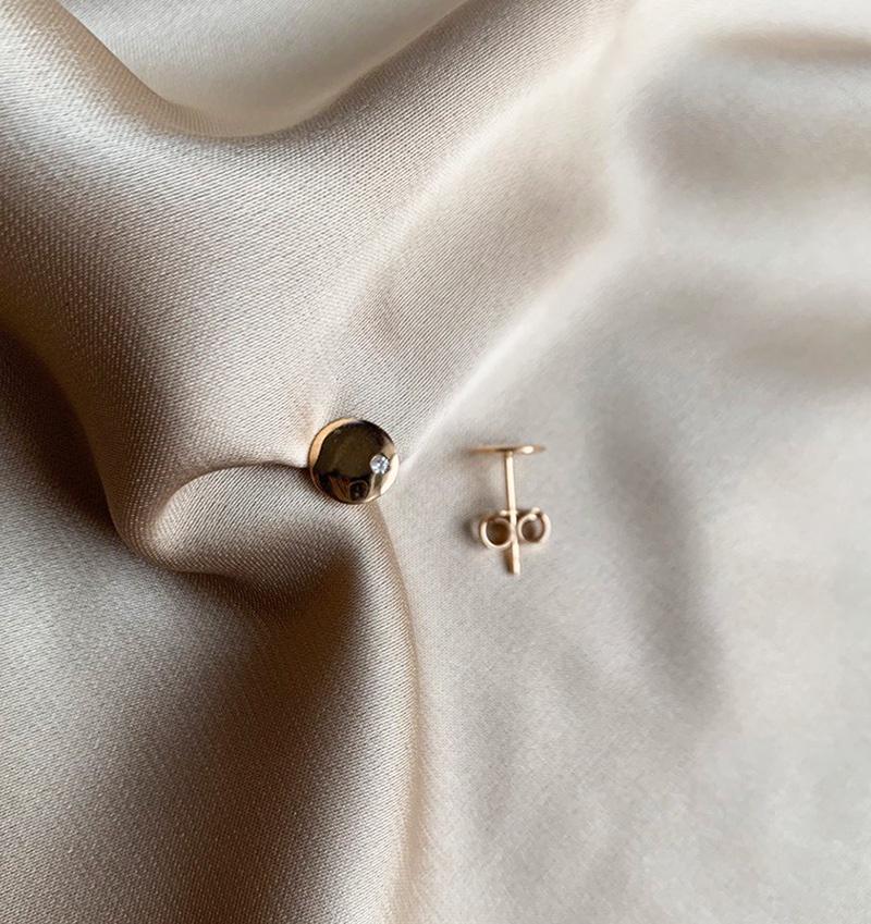 Серьги из розового золота