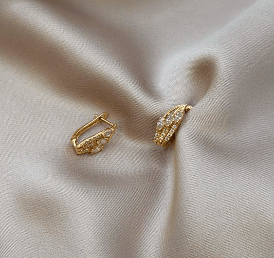 Серьги из розового золота