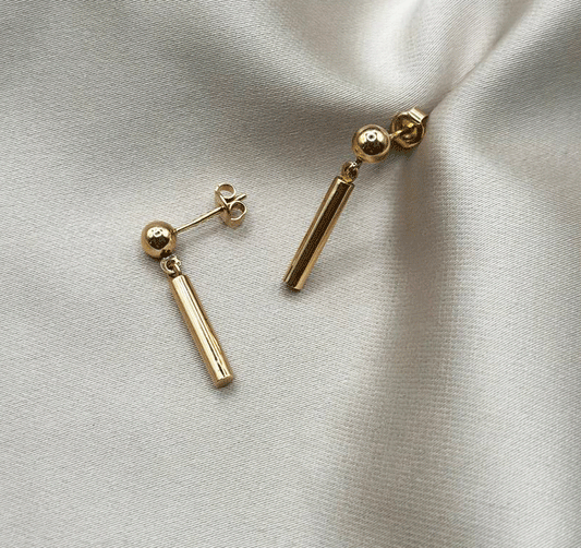 Rose gold earrings