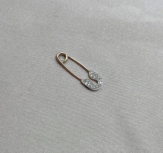 Pandantiv din aur roz cu zirconiu