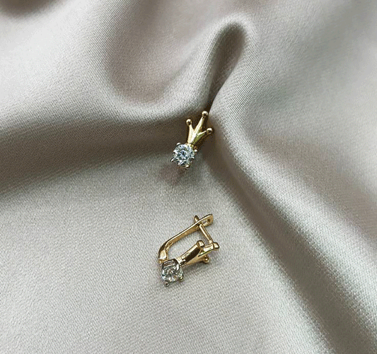 Серьги из розового золота