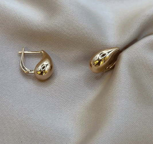 Серьги из розового золота