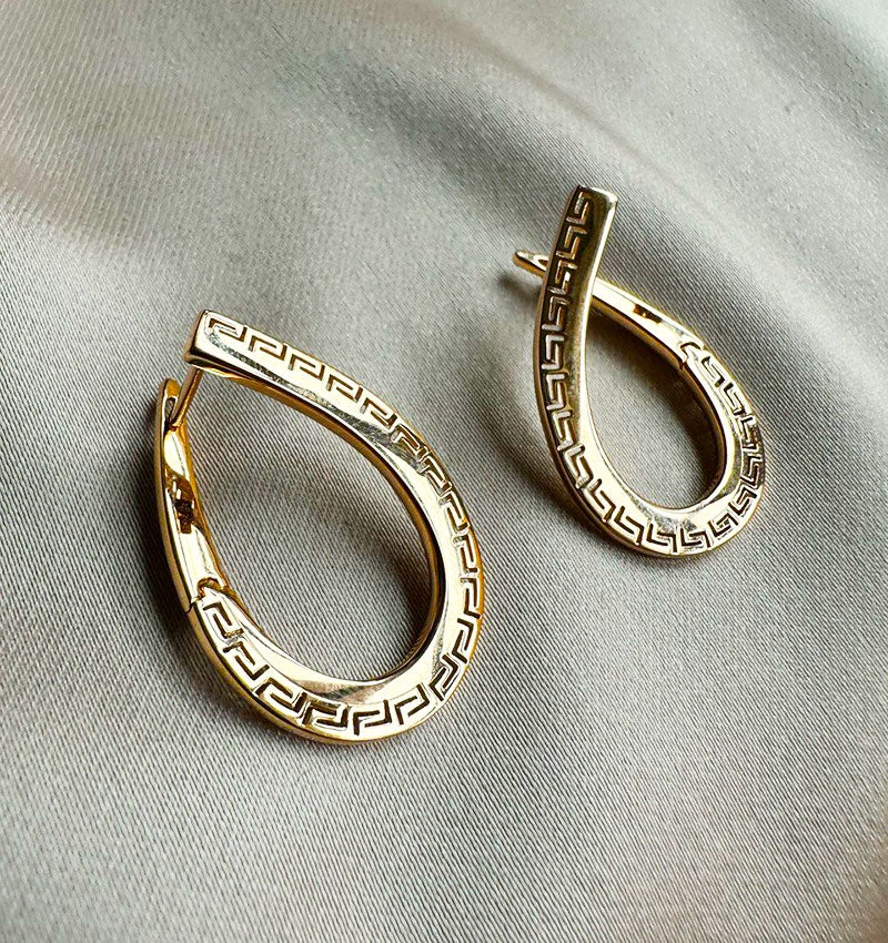Серьги из розового золота