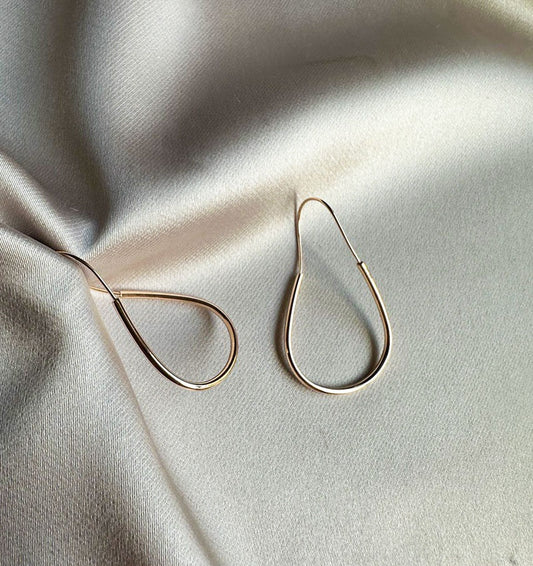 Rose gold earrings
