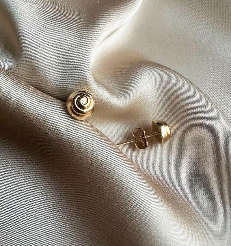 Серьги из розового золота