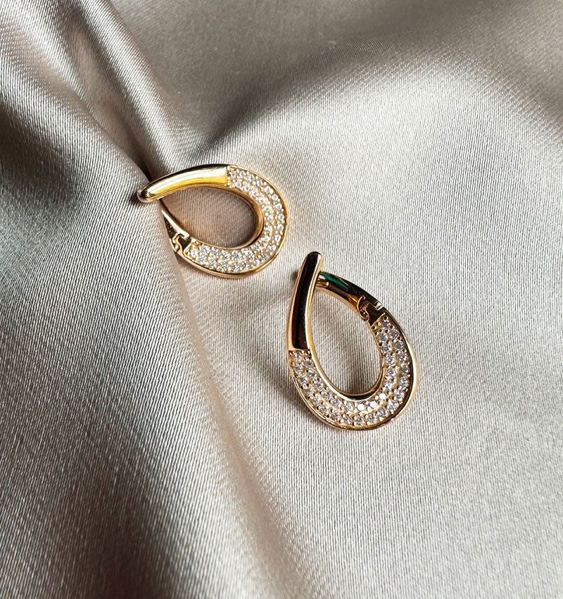 Серьги из розового золота