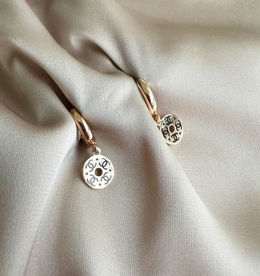 Rose gold earrings