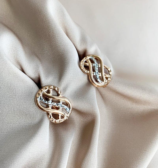 Серьги из розового золота