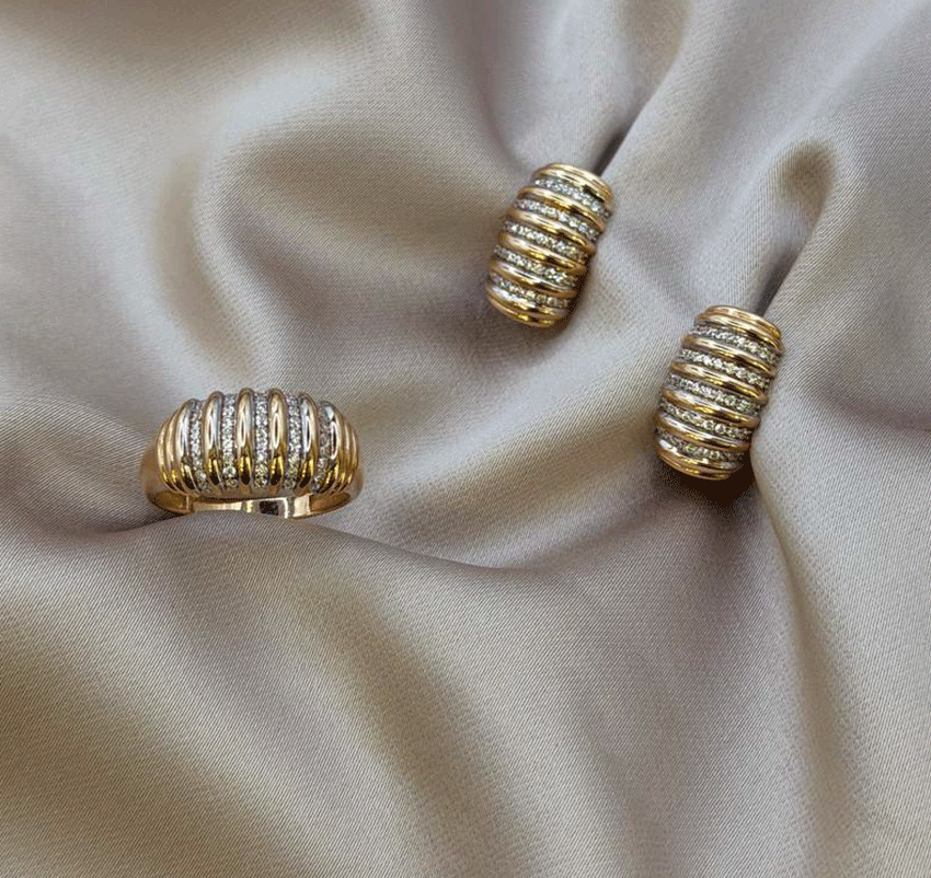 Сет из розового золота